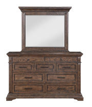 New Classic Furniture Mar Vista Walnut Dresser and Mirror