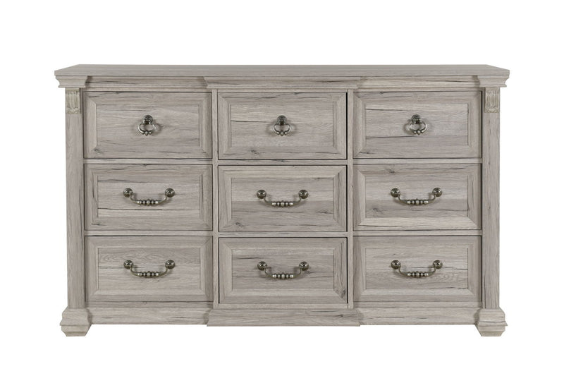 Global Furniture Rowan Tatum Natural Dresser and Mirror