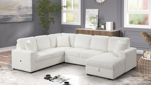 Galaxy Home Grande White Sectional