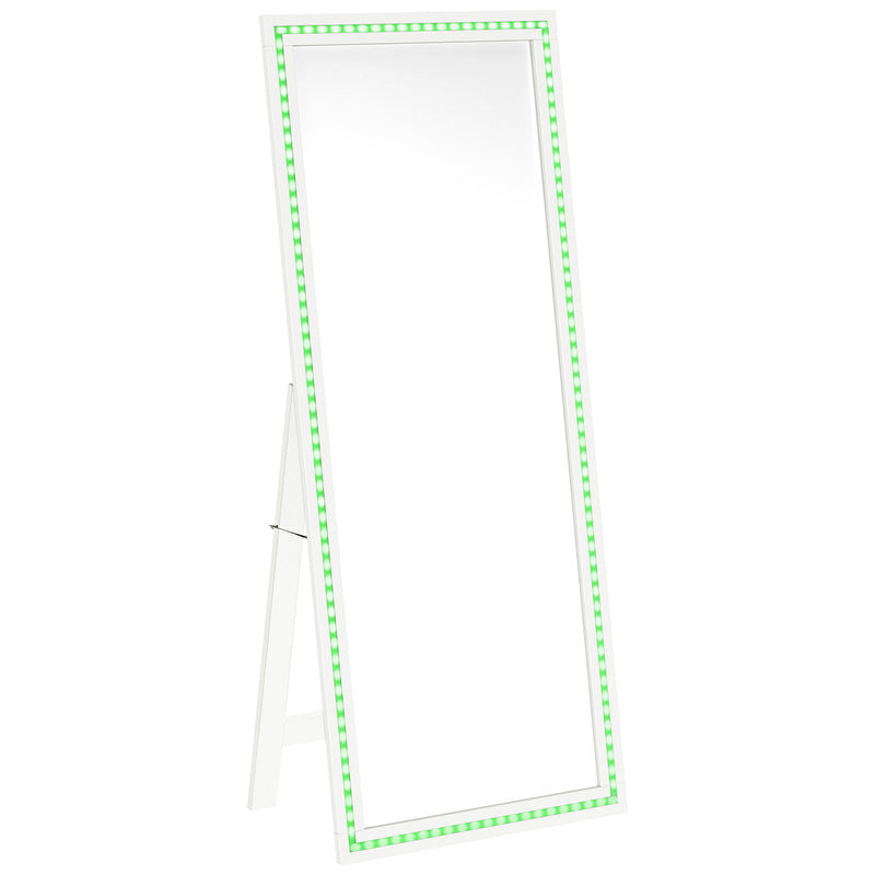 Coaster Furniture Windrose White LED Standing Mirror