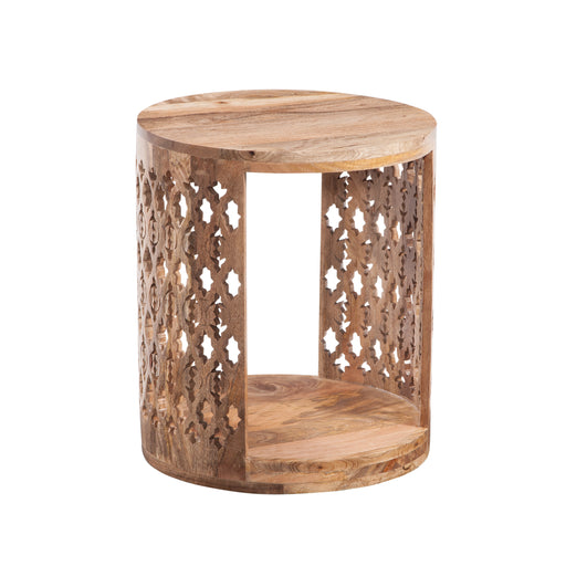 Steve Silver Brinley Natural Round End Table