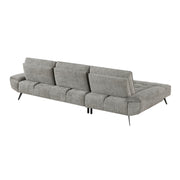 Home Elegance Dominic Orange 2pc Sectional with Left Chaise