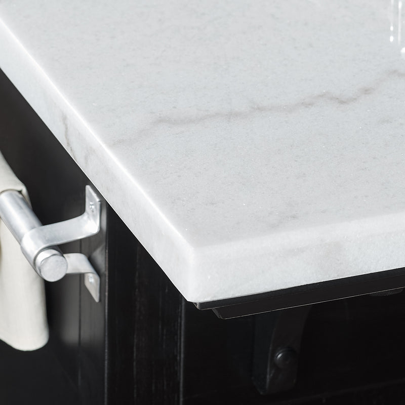 Steve Silver Aspen Ebony Kitchen Island