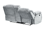 Global Furniture U250 Grey Console Reclining Loveseat