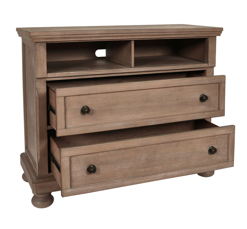 New Classic Furniture Allegra Gray Pewter Media Console