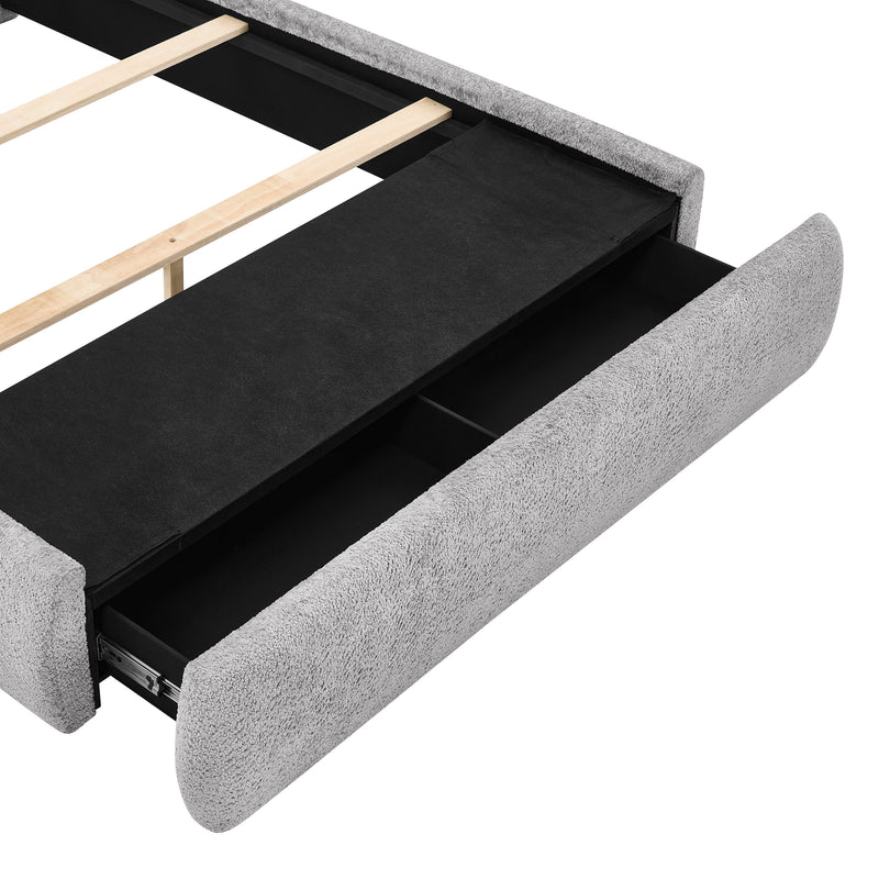 Crown Mark Reverie Pewter Queen Drawer Bed