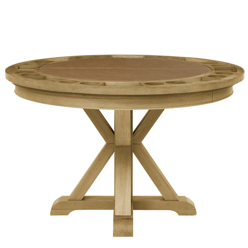 Steve Silver Rylie Natural Dining Table with Game Top