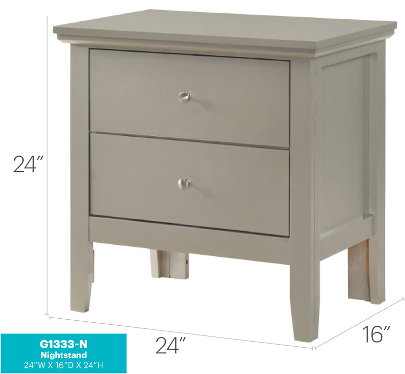 Glory Furniture Primo Teal Nightstand