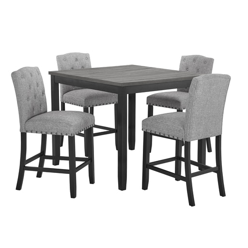 New Classic Furniture Daphne Gray 5pc 42 Inch Counter Set