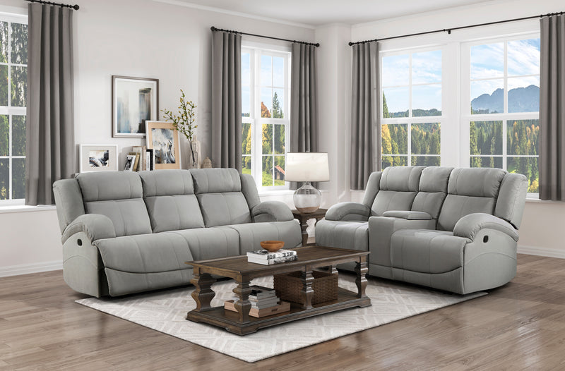 Home Elegance Camryn Gray 2pc Living Room Set