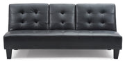 Glory Furniture Richie Black Faux Leather Sofa Bed