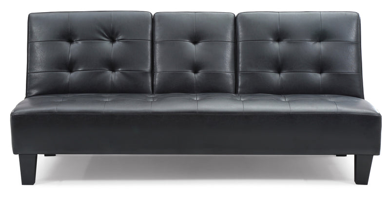 Glory Furniture Richie Black Faux Leather Sofa Bed