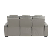 Home Elegance Apex Gray Power Double Reclining Sofa With Headrests