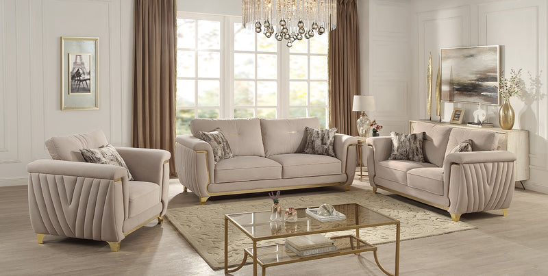 Galaxy Home Leena Beige Loveseat