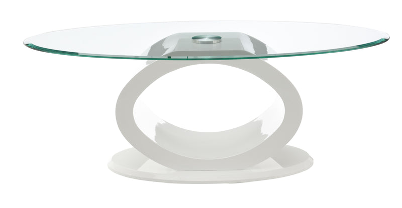 Acme Furniture Larry White High Gloss 3pc Coffee Table Set