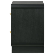 Coaster Furniture Cavelle Black 2 Drawer Nightstand