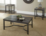 Steve Silver Ambrose Rustic Honey 3pc Coffee Table Set