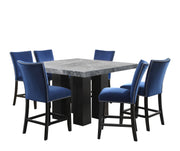 Steve Silver Camila Gray Blue 7pc Counter Height Set