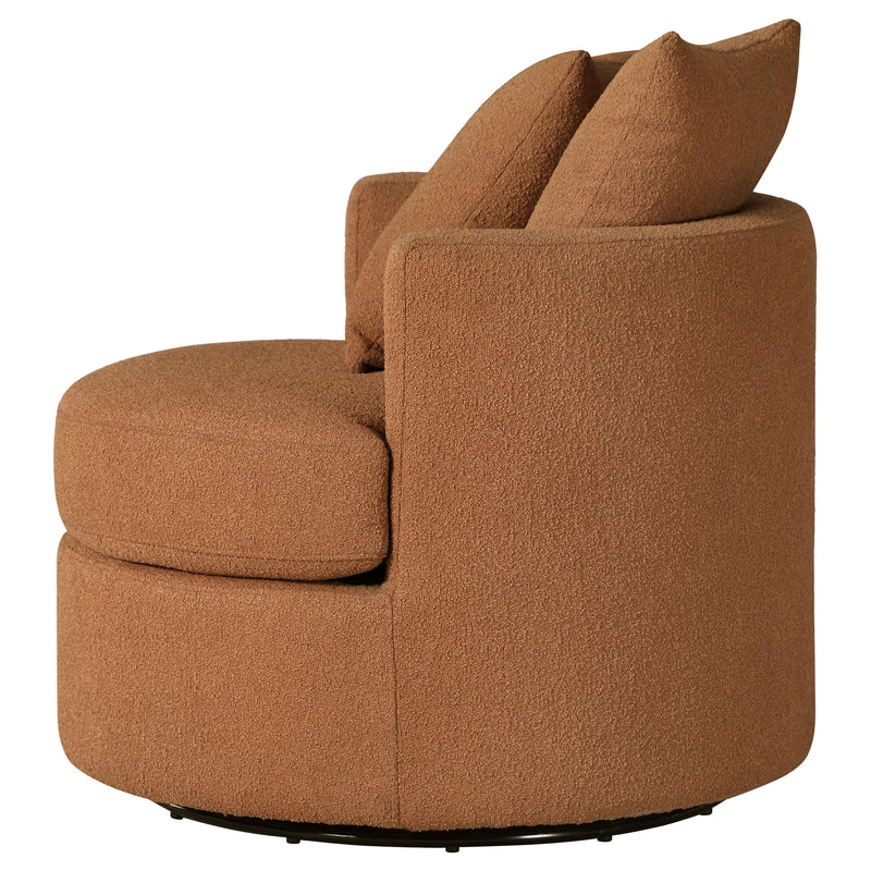Coaster Furniture Debbie Camel Brown Swivel Accent Chair