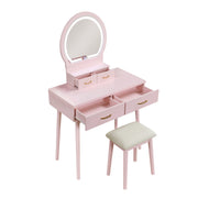 Home Elegance Camilla Gray Vanity Dresser with Mirror and Stool
