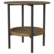 Coaster Furniture Delfin Brown End Table