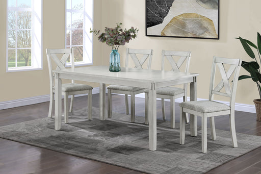 Crown Mark Clara Drift Wood 5pc Dinette Set