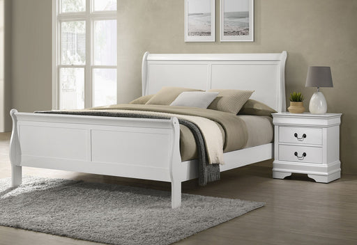 Coaster Furniture Louis Philippe White 2pc Bedroom Set with Full Bed