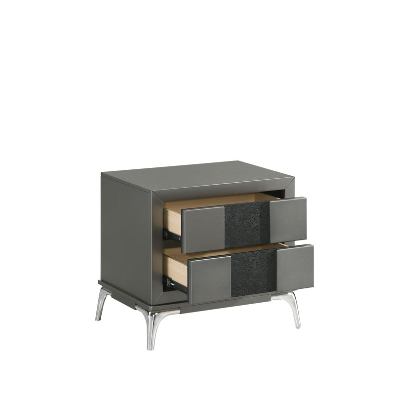 New Classic Furniture Nocturne Slate Gray Nightstand