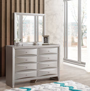 Glory Furniture Marilla White Dresser and Mirror