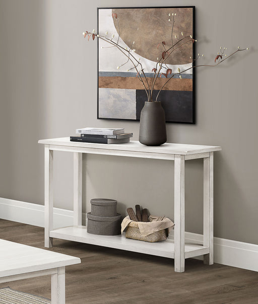 Coaster Furniture Payne Distressed White Entryway Sofa Table