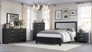Crown Mark Jaylen Black Night Stand