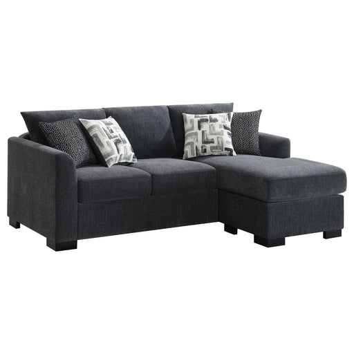 Coaster Furniture Storey Dark Grey Sleeper Sectional