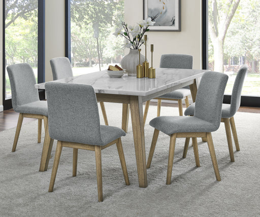 Steve Silver Vida Gray Burnished Blonde 7pc Dining Room Set