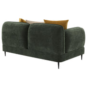 Coaster Furniture Jade Green Track Arm Loveseat