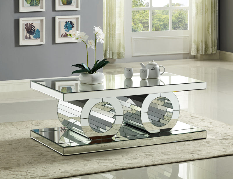 Meridian Furniture Jocelyn Mirrored Coffee Table