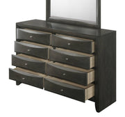 Crown Mark Emily Grey 8 Drawers Dresser