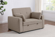 Coaster Furniture Edith Beige Convertible Sleeper Sofa Bed