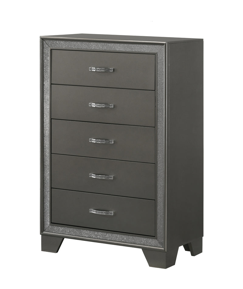 Crown Mark Kaia 5pc Bedroom Set With Queen Bed