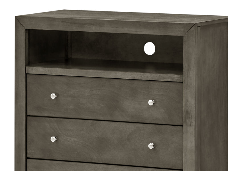 Glory Furniture Burlington Gray Media Chest