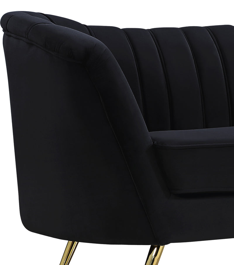 Meridian Furniture Margo Green Velvet Loveseat