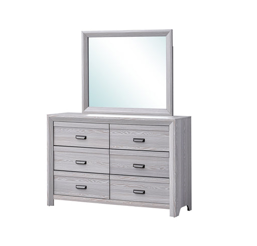 Crown Mark Adelaide Drift Wood Dresser and Mirror