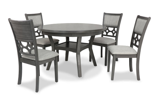 New Classic Furniture Mitchell Gray 5pc Dining Set