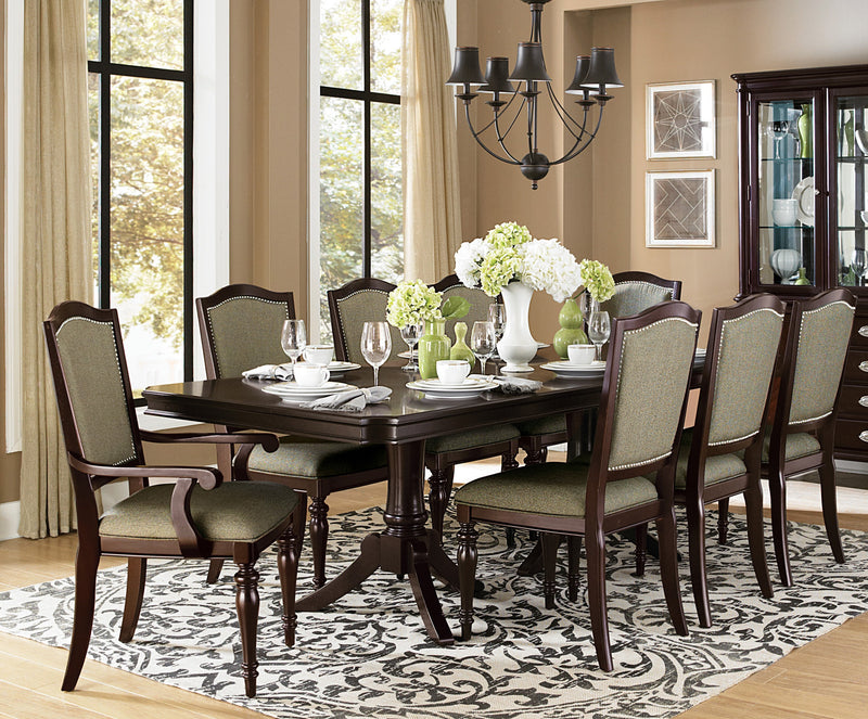 Home Elegance Marston Cherry 9pc Dining Room Set