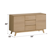 Acme Furniture Kasem Oak Server