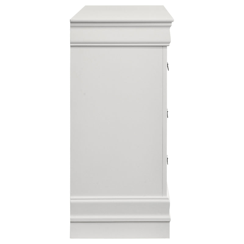 Coaster Furniture Louis Philippe White 6 Drawer Dresser