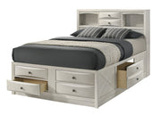 Crown Mark Emily White Queen Drawer Bed