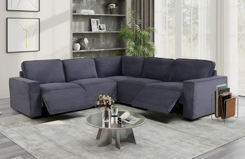 Global Furniture U8177 Charcoal Sectional