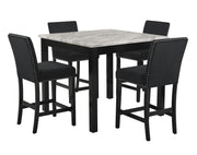 New Classic Furniture Celeste Black 42 Inch 5pc Counter Height Set
