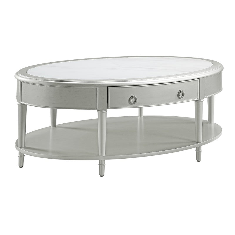 Acme Furniture Kasa Champagne 3pc Coffee Table Set