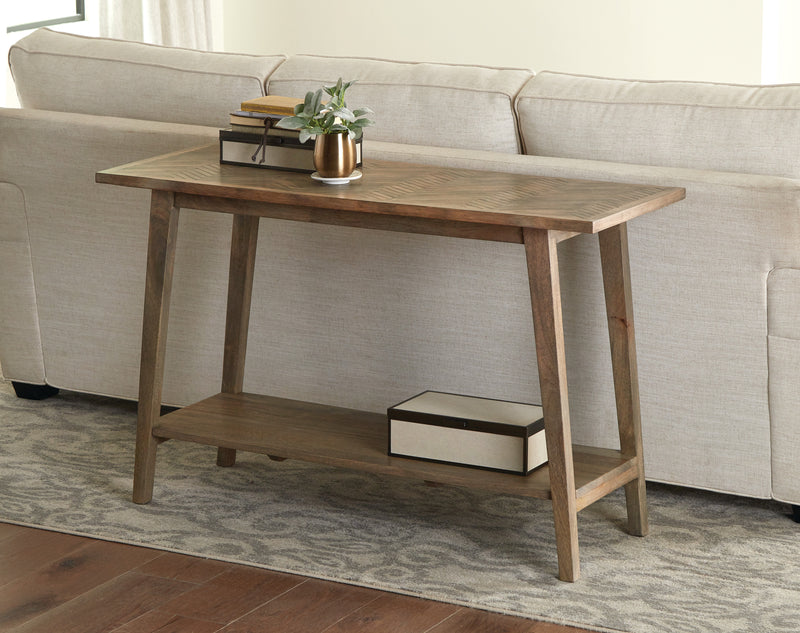 Steve Silver Milani Natural Rectangle Sofa Table